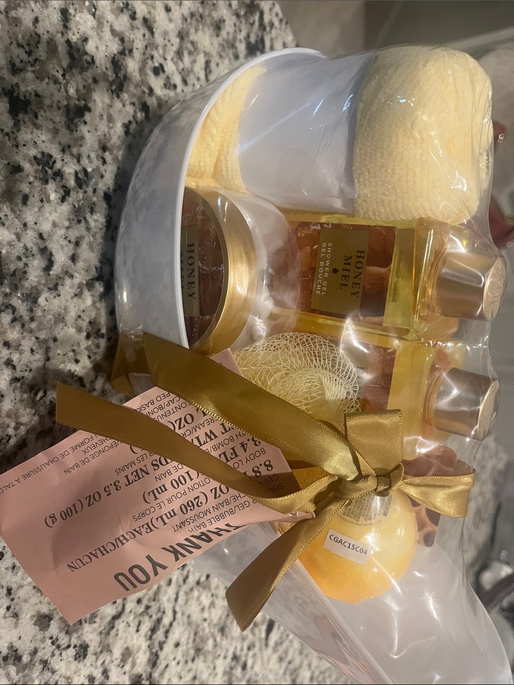 Honey & Shea Bath and Body Set - Yellow